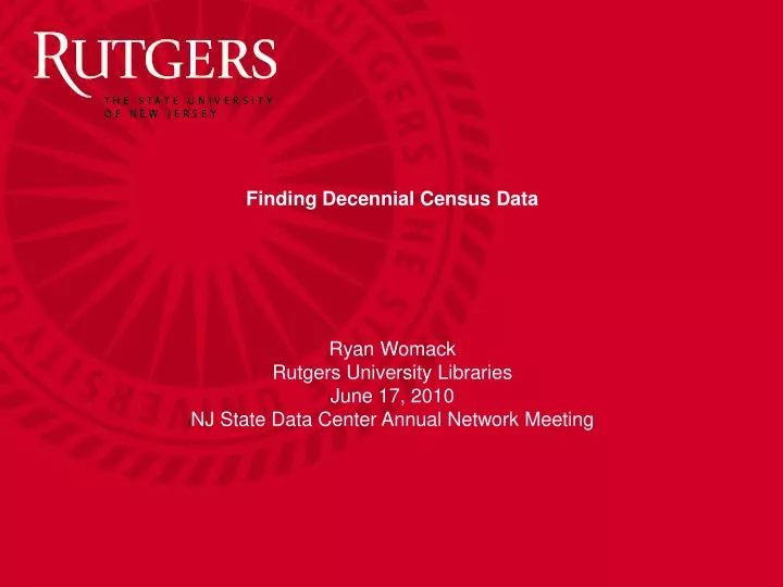 finding decennial census data