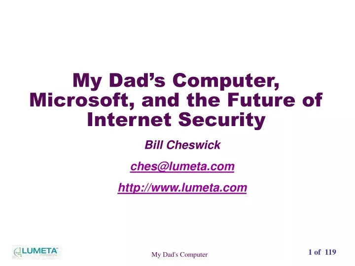 my dad s computer microsoft and the future of internet security