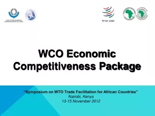 WCO Economic Competitiveness Package