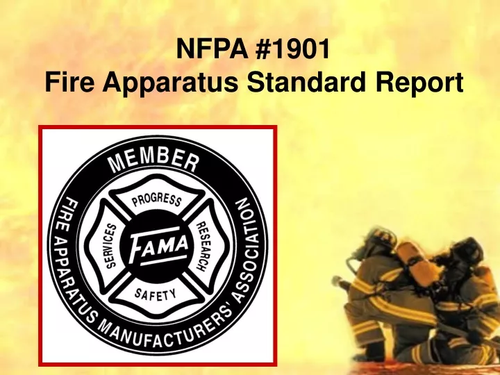 nfpa 1901 fire apparatus standard report