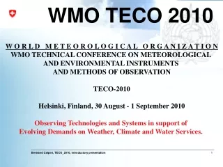 WMO TECO 2010