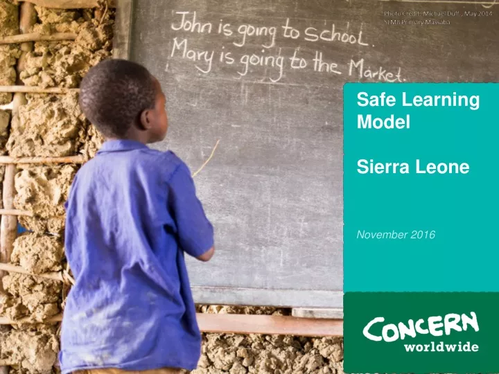 safe learning model sierra leone