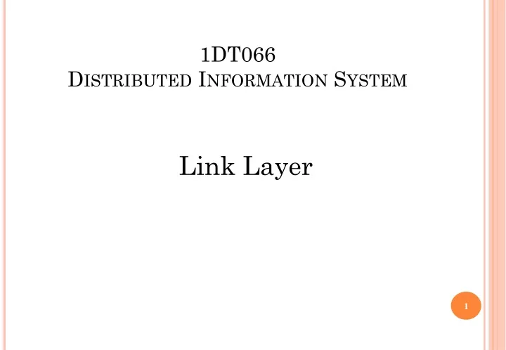1dt066 distributed information system