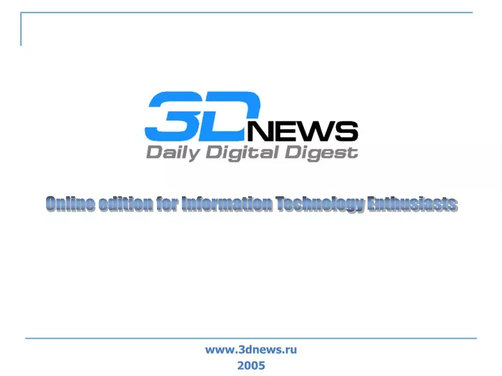 online edition for information technology