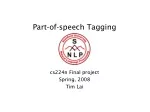 Enhancing Part-of-Speech Tagging Using Hybrid Techniques - slide 1