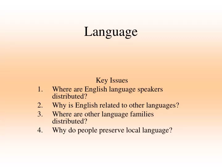 language