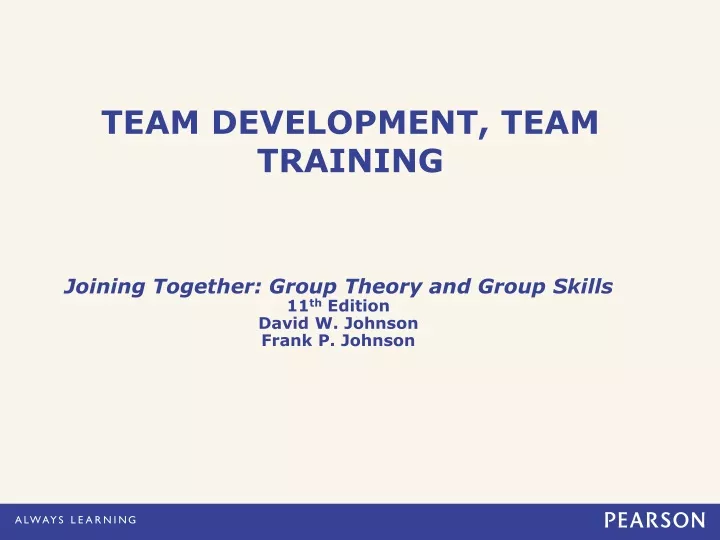 team development team training