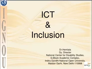 ICT  &amp;  Inclusion