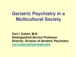 Cultural Influences on Mental Health in Aging Population - slide 1
