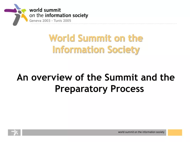 world summit on the information society