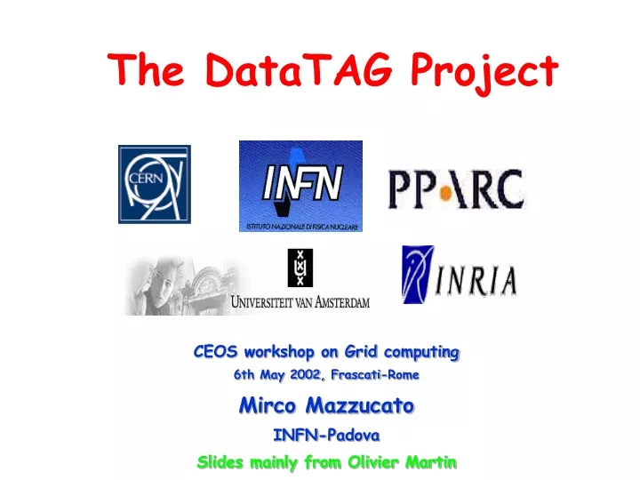 the datatag project