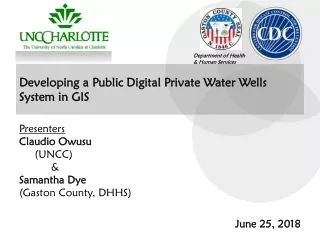 Developing a Public Digital Private Water Wells System in GIS