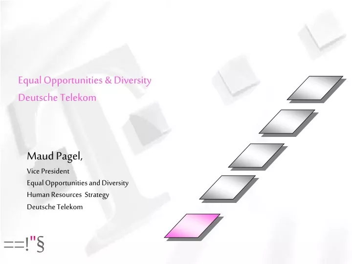 equal opportunities diversity deutsche telekom