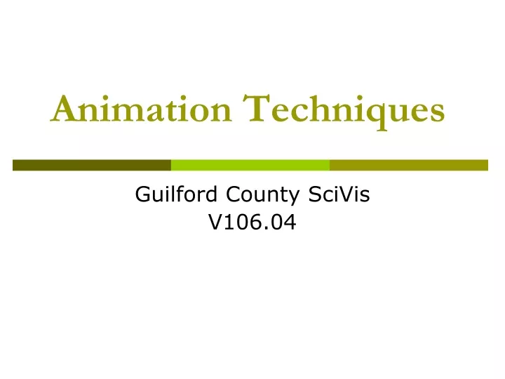 animation techniques