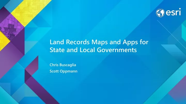 land records maps and apps for state and local governments