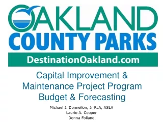 Capital Improvement &amp; Maintenance Project Program Budget &amp; Forecasting