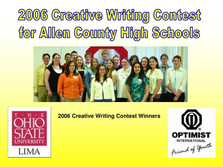 2006 creative writing contest for allen county