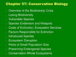 Chapter 57: Conservation Biology
