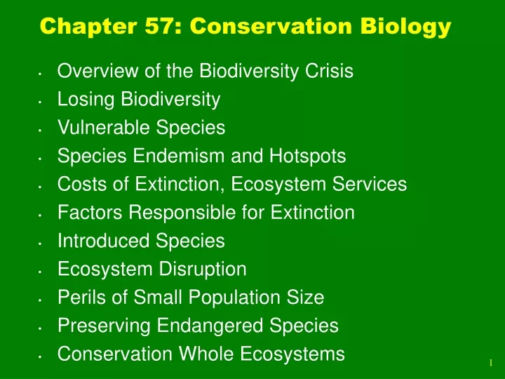chapter 57 conservation biology