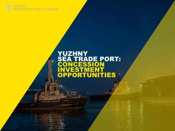 yuzhny sea trade port concession investment