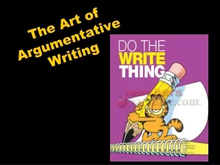 The Art of Argumentative Writing