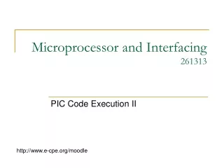 Microprocessor and Interfacing 261313