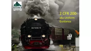 2 CFR 200- aka Uniform  Guidance