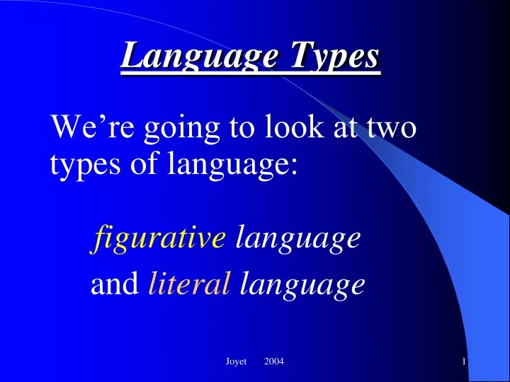 language types