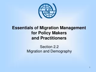 Essentials of Migration Management for Policy Makers  and Practitioners
