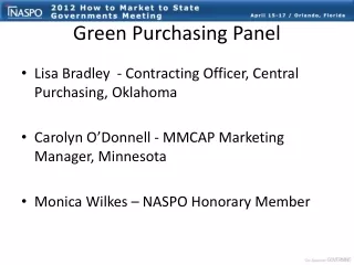 Green Purchasing Panel