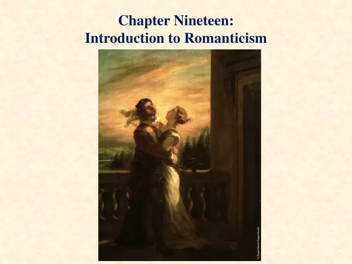 chapter nineteen introduction to romanticism