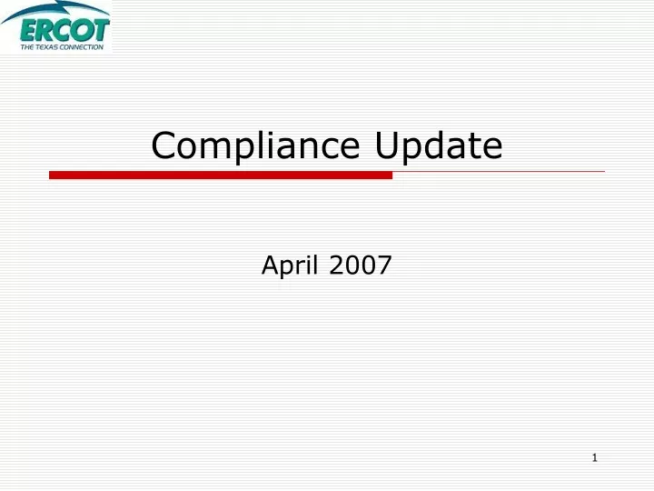 compliance update