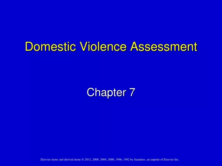 domestic violence assessment