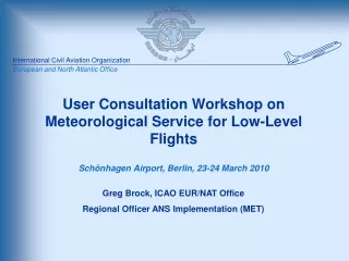 User Consultation Workshop on Meteorological Service for Low-Level Flights