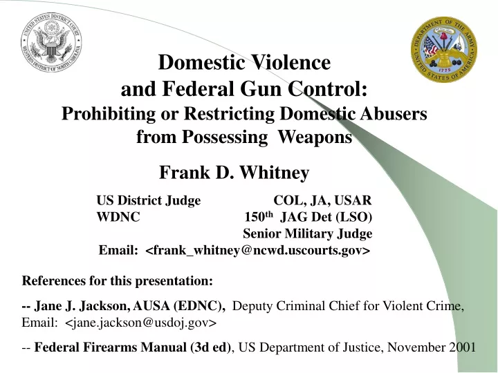 domestic violence and federal gun control