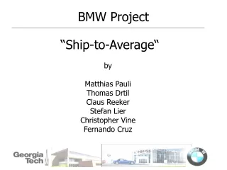 “Ship-to-Average“ by  Matthias Pauli Thomas Drtil  Claus Reeker Stefan Lier Christopher Vine
