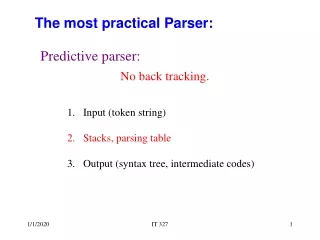 The most practical Parser: