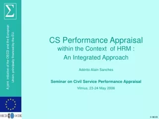 CS Performance Appraisal  within the Context  of HRM : An Integrated Approach