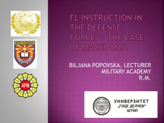 Fl instruction in the defense forces – the case of Macedonia