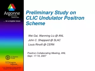 Preliminary Study on CLIC Undulator Positron Scheme
