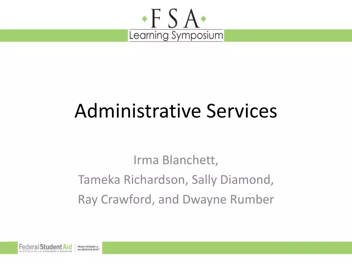 administrative services