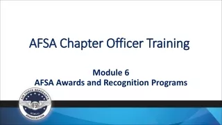 AFSA Chapter Officer Training