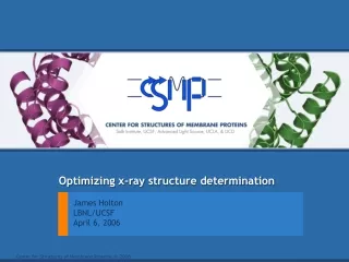 Optimizing x-ray structure determination