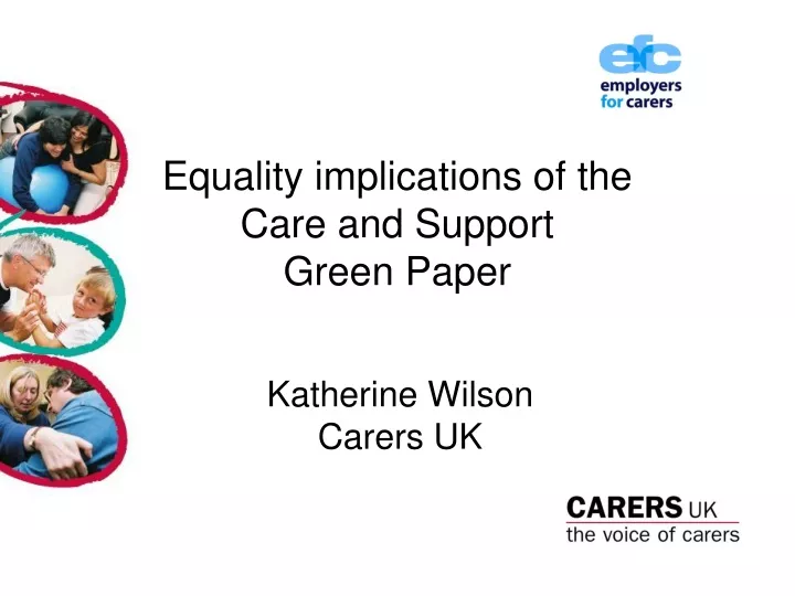 equality implications of the care and support green paper