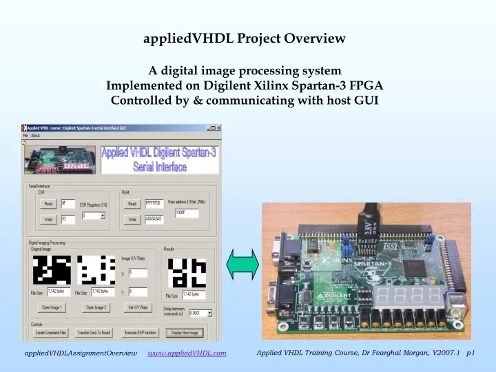 appliedvhdl project overview a digital i mage