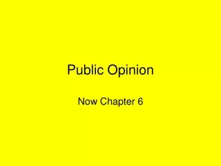 Public Opinion