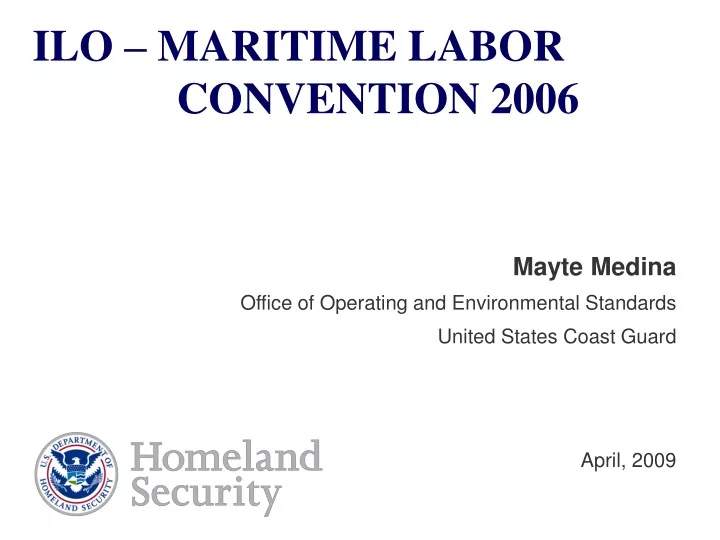 ilo maritime labor convention 2006