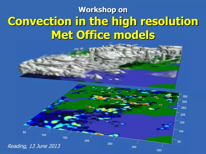 workshop on convection in the high resolution met office models