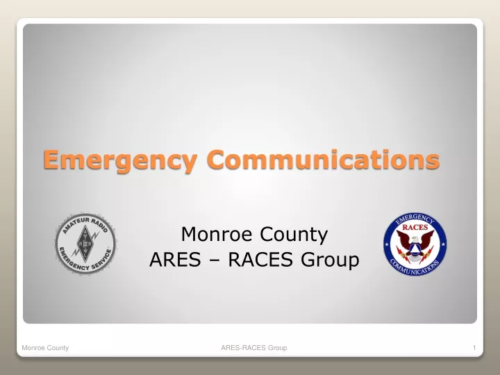 monroe county ares races group