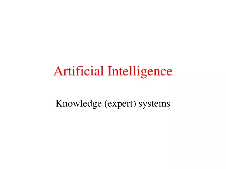 artificial intelligence